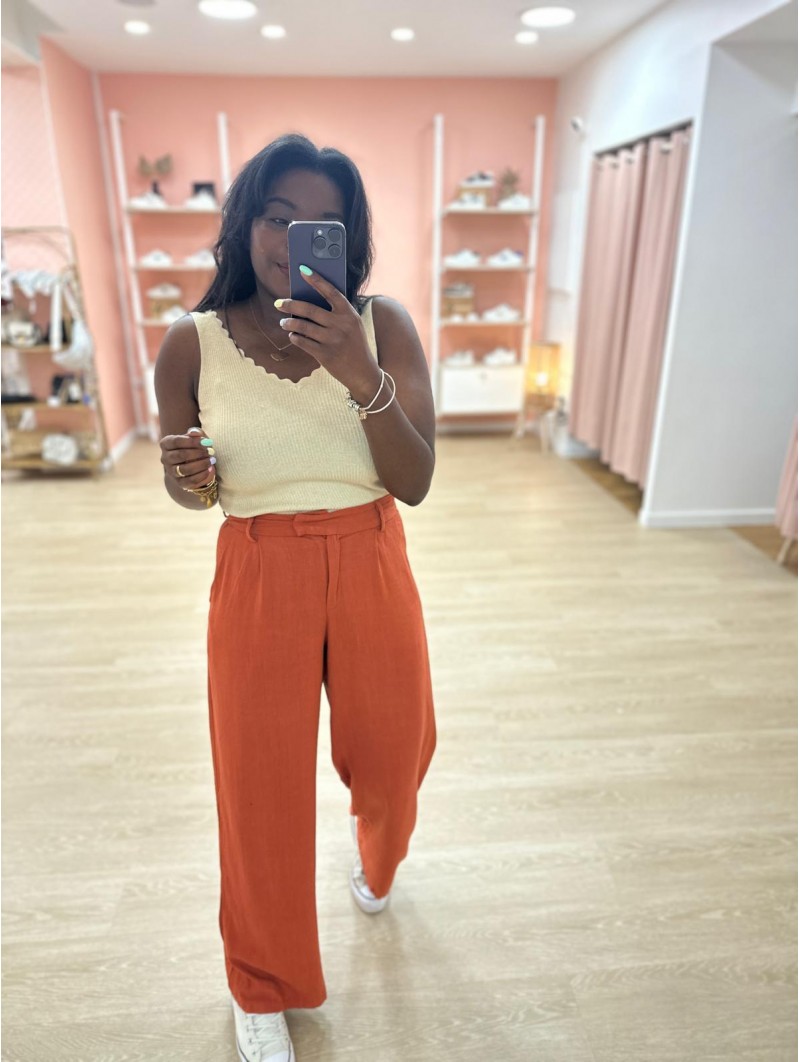 Pantalon Nour terracotta