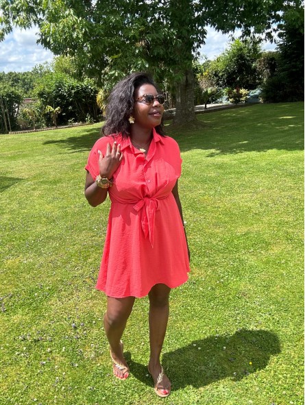 Robe Joy corail