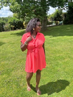 Robe Joy corail