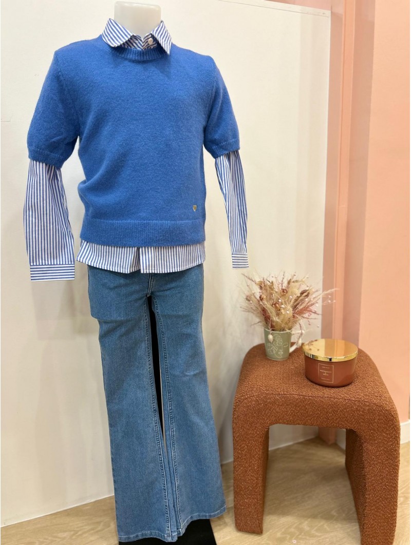 Jean Flare Mael bleu