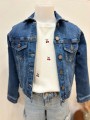 Veste en jean "AMOUR"