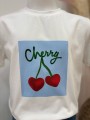 Tee-shirt Cherry Bleu