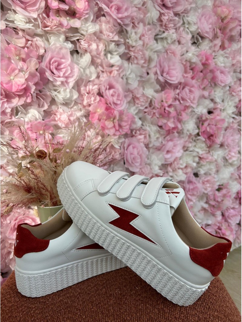 Basket Vicky Rouge foncé