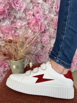 Basket Vicky Rouge foncé