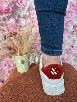 Basket Vicky Rouge foncé