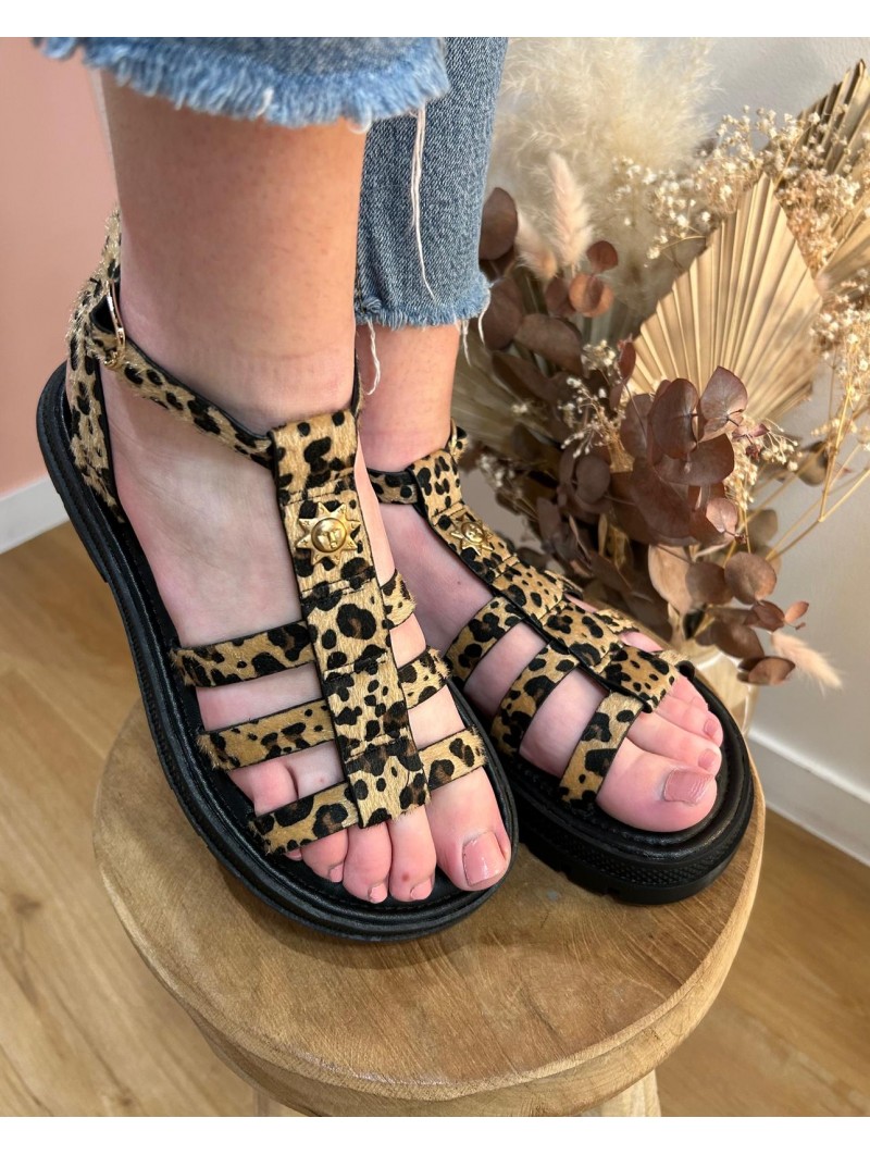 Sandale Lou Léopard