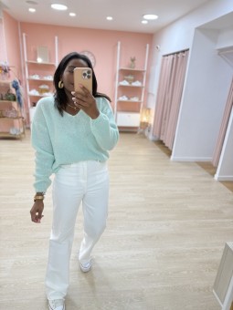 PULL LOLA VERT D EAU (1100)