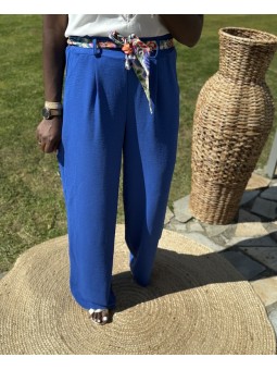 Pantalon Paula bleu roi