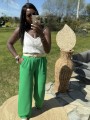 Pantalon Paula vert