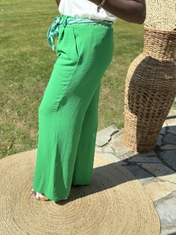 Pantalon Paula vert