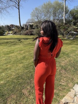 Combipantalon Nina corail
