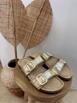 Sandales Nessy Doré