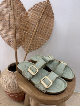 Sandales Nessy Vert d'eau