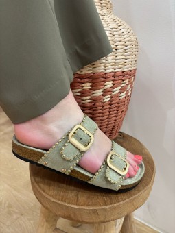 Sandales Nessy Vert d'eau