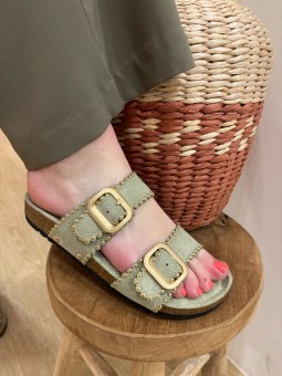 Sandales Nessy Vert d'eau