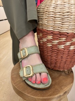 Sandales Nessy Vert d'eau