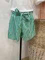 Short rayé Anna vert