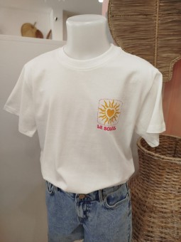Tee shirt "Le Soleil" blanc