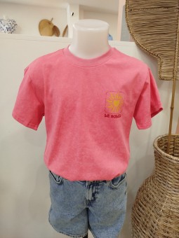 Tee shirt "Le Soleil" fuschia