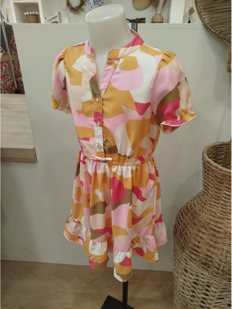 Robe courte Julia rose