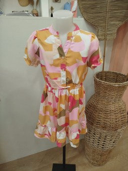 Robe courte Julia rose