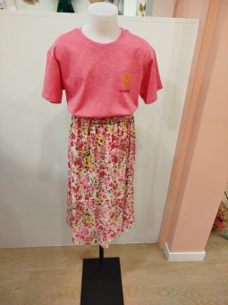 Jupe longue Anna rose