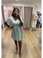 Robe courte vert d'eau