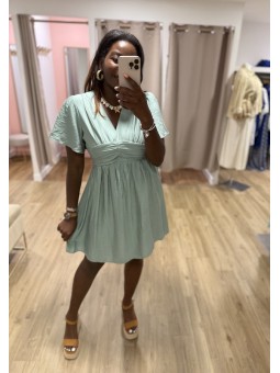 Robe courte vert d'eau